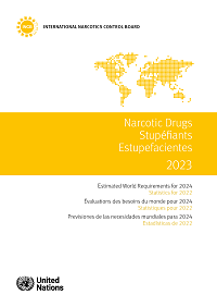 Cover of the INCB Narcotic Drugs Technical publication 2023