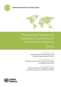 Cover of the INCB Psychotropic Substances Statistics for 20211